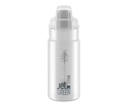 ELITE Jet Green Plus kerékpáros kulacs - átlátszó